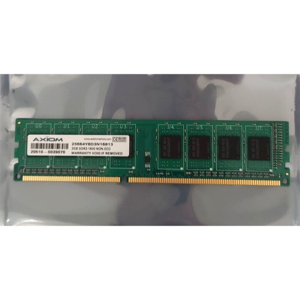 Axiom 2GB DDR3-1600 25664Y8D3N16813 DIMM PC3-12800 Desktop 240-Pin non-ECC